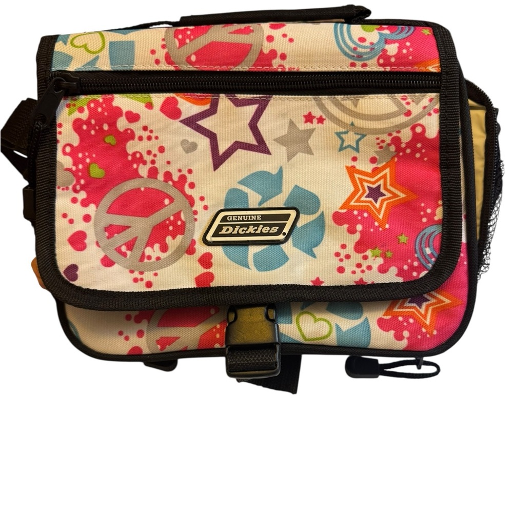 Genuine Dickies Lunch Bag – Peace Signs, Stars & Hearts –‎ 13” Wide – Insulated